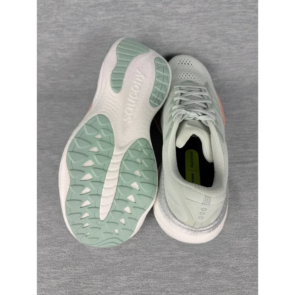 Saucony Ride 19 Running Sneakers Womens 11 Mist Cameo Silver